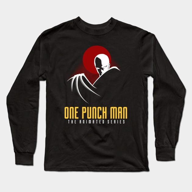 One Punch Animated Series Long Sleeve T-Shirt by Apgar Arts